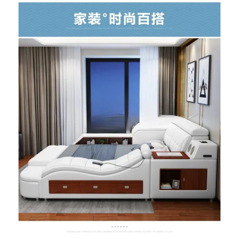 Tech Queen - (Sea shipping) King/Queen Size Multifunctional Bed