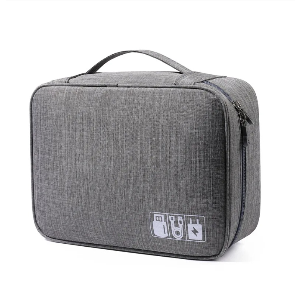 Tech Accessories Travel Bag - Portable Travel Electronics Cable Organizer Bag,