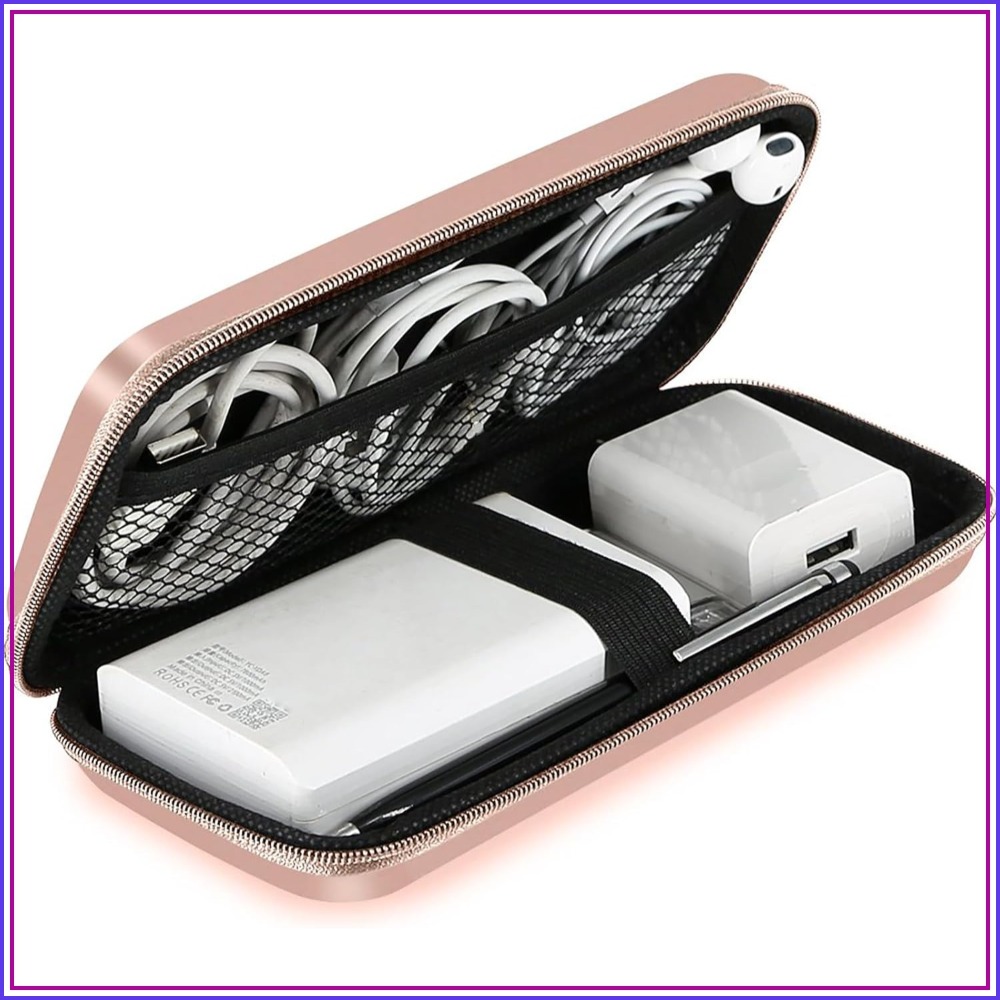 Tech Accessories Storage - Travel Essential Electronics Organizer Pouch Charger