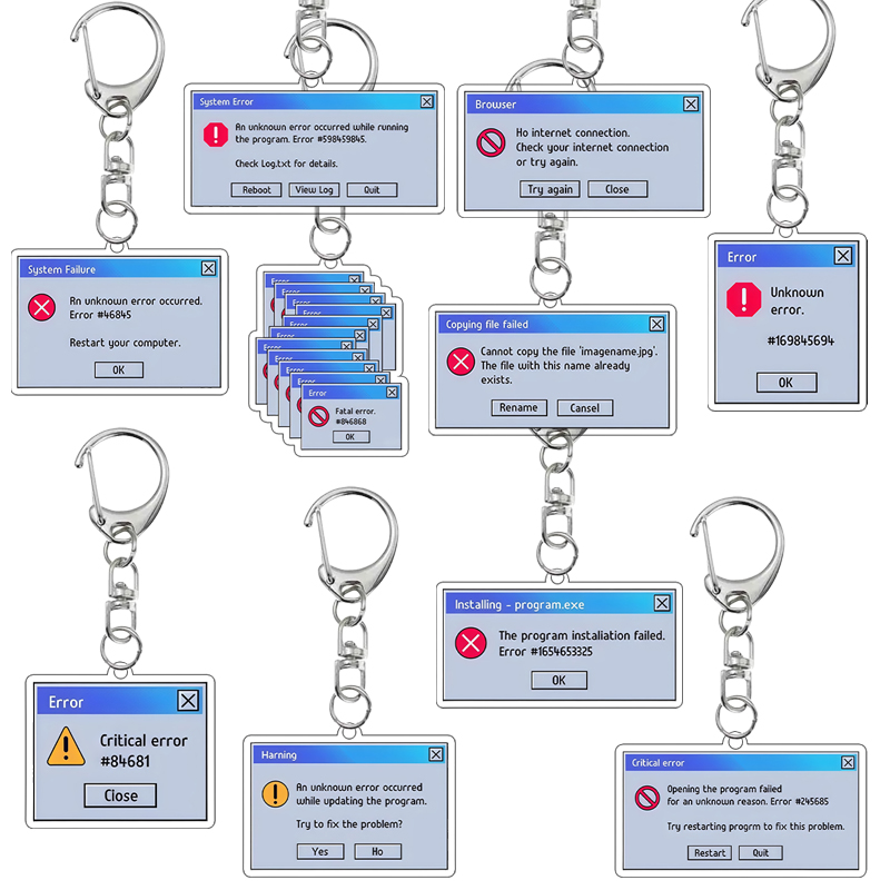 Creative  Acrylic Keychain Ret - Tech Keychain Accessories ulasan dan harga