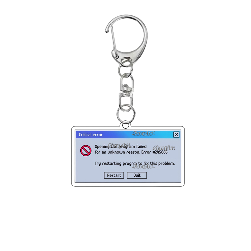 Creative  Acrylic Keychain Ret - Tech Keychain Accessories ulasan dan harga
