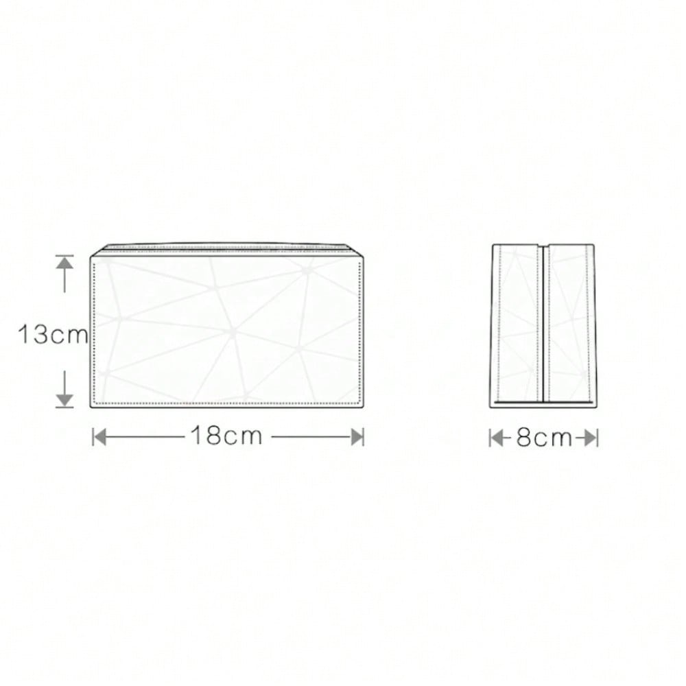 Geometric Luminous Makeup Bag  - Tech Accessories Travel Bag ulasan dan harga