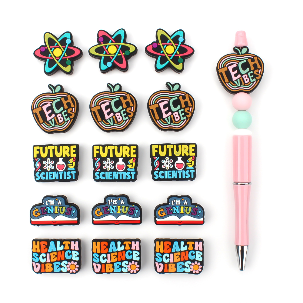 5/10pcs Focal Silicone Beads T - Tech Keychain Accessories ulasan dan harga