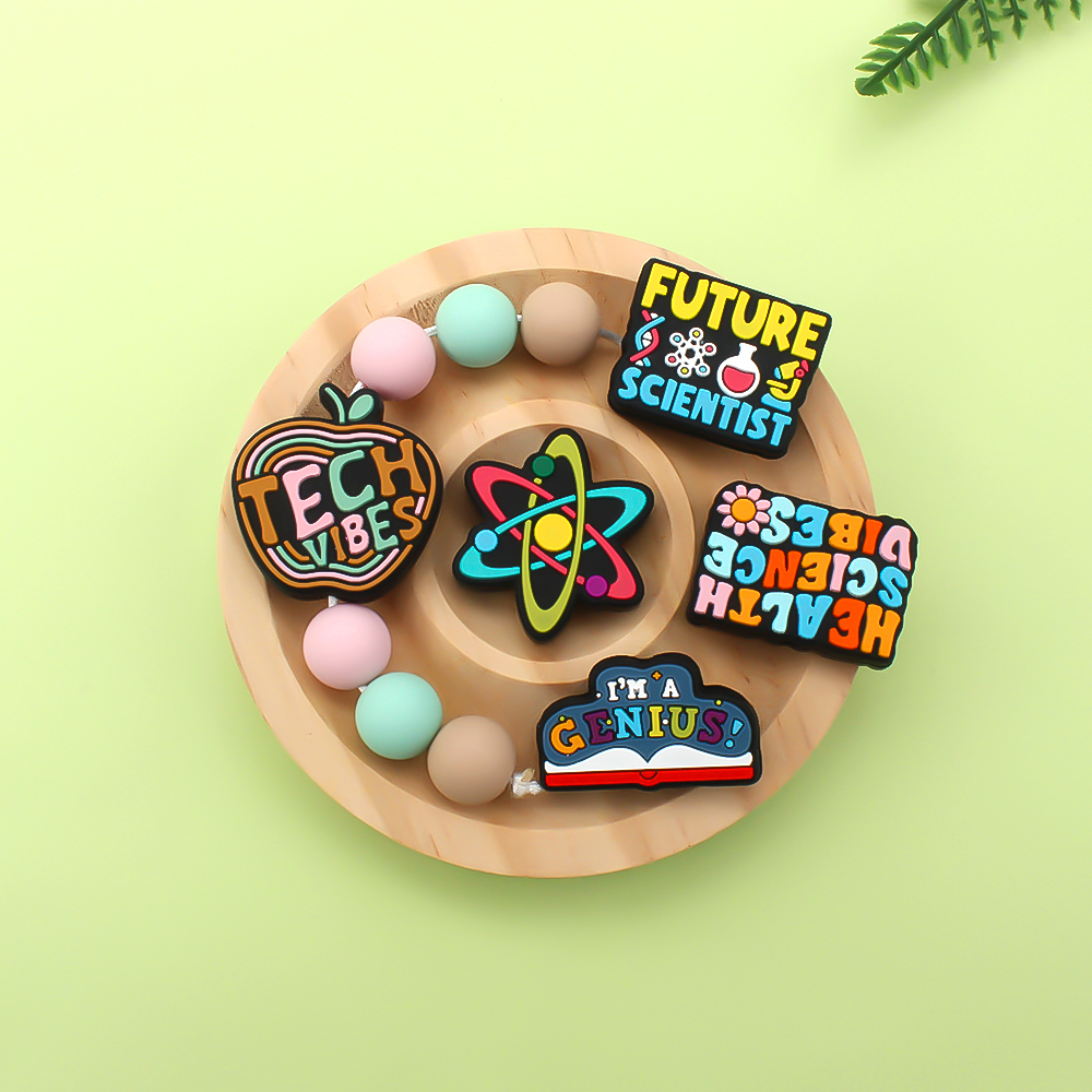 5/10pcs Focal Silicone Beads T - Tech Keychain Accessories ulasan dan harga