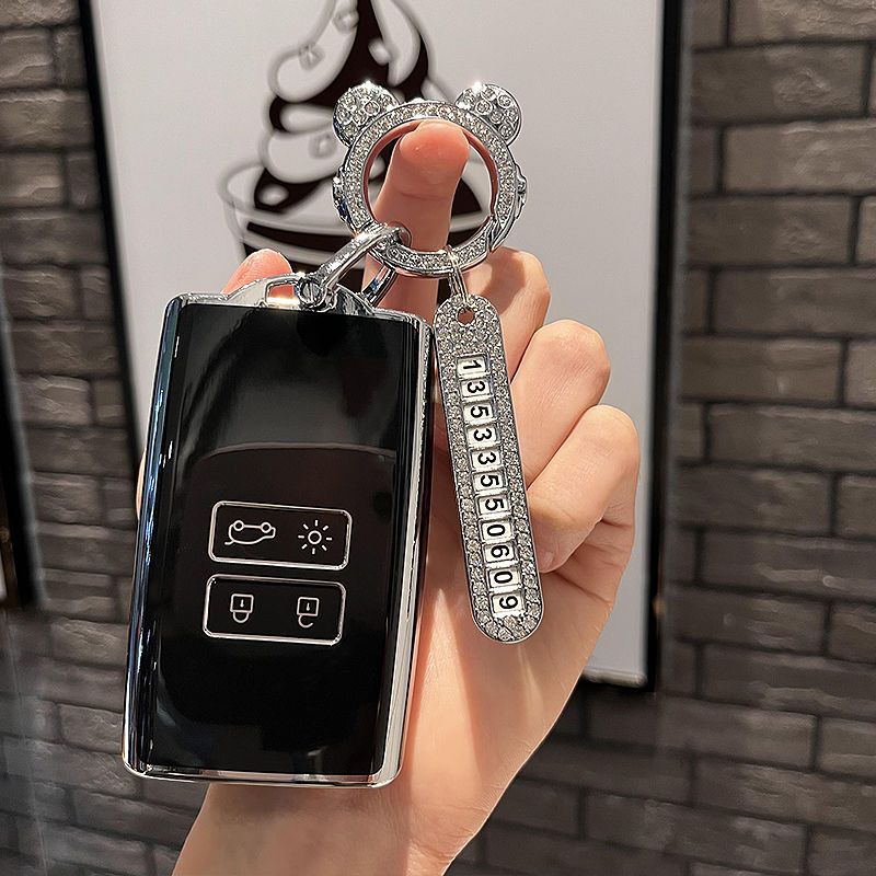 TPU Car Key Case for Renault M - Tech Keychain Accessories ulasan dan harga