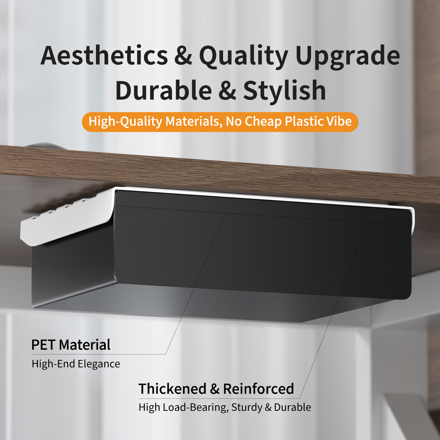 No Drill Multi Size Translucen - Tech Accessories Storage ulasan dan harga