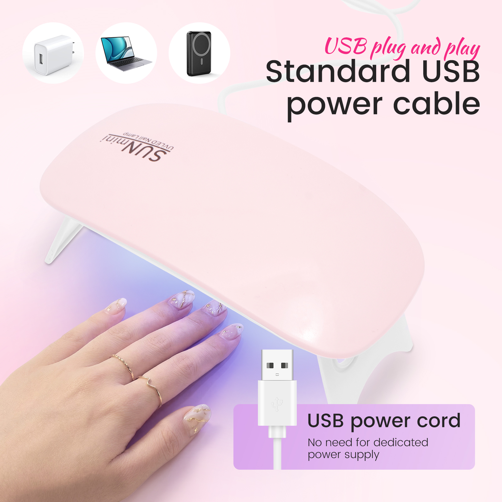 UV Nail Polish Lamp Nail Dryer - Unique Tech Accessories ulasan dan harga