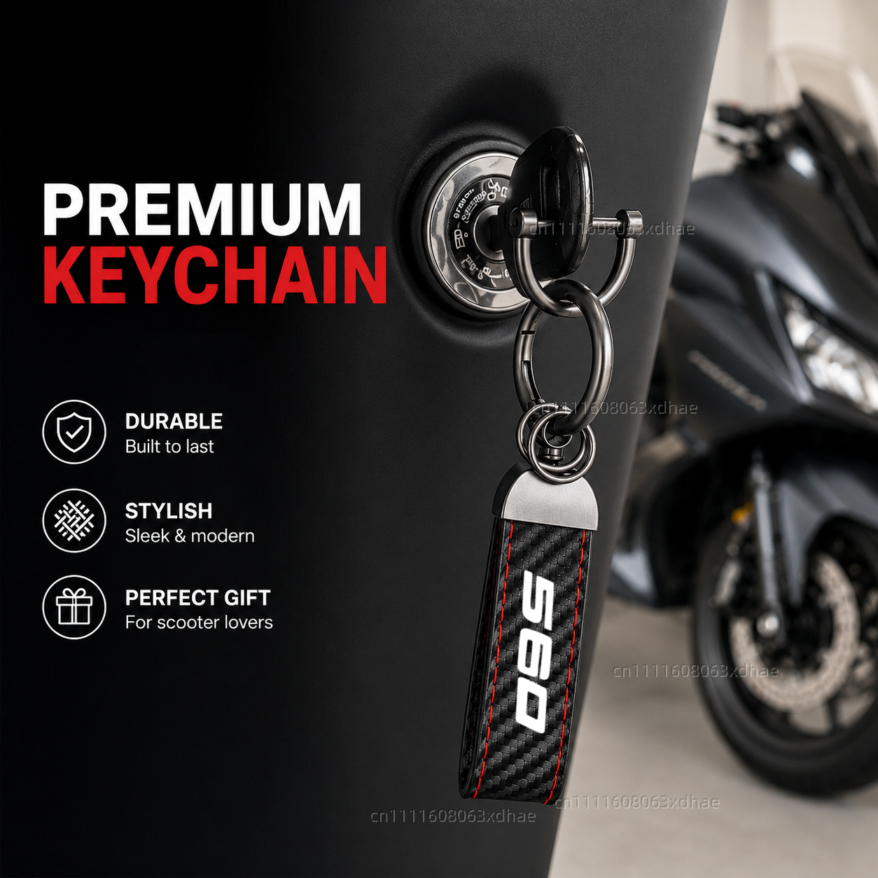 High-Grade Leather Motorcycle  - Tech Keychain Accessories ulasan dan harga