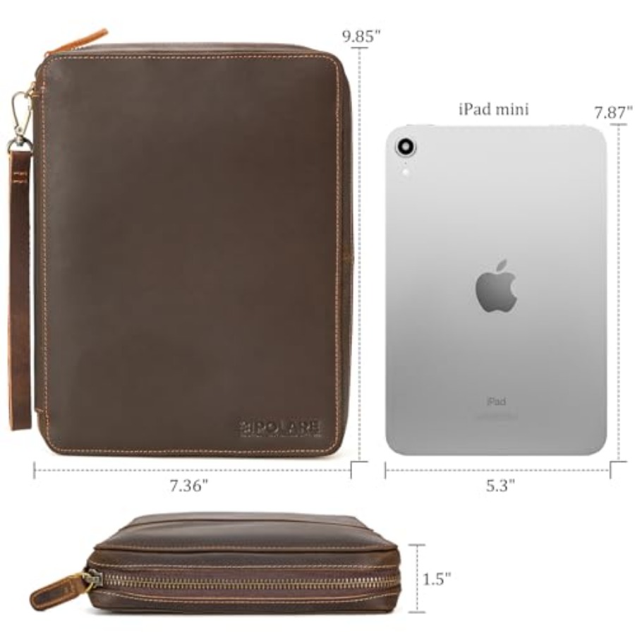 Polare Full Grain Leather Trav - Tech Accessories Storage ulasan dan harga