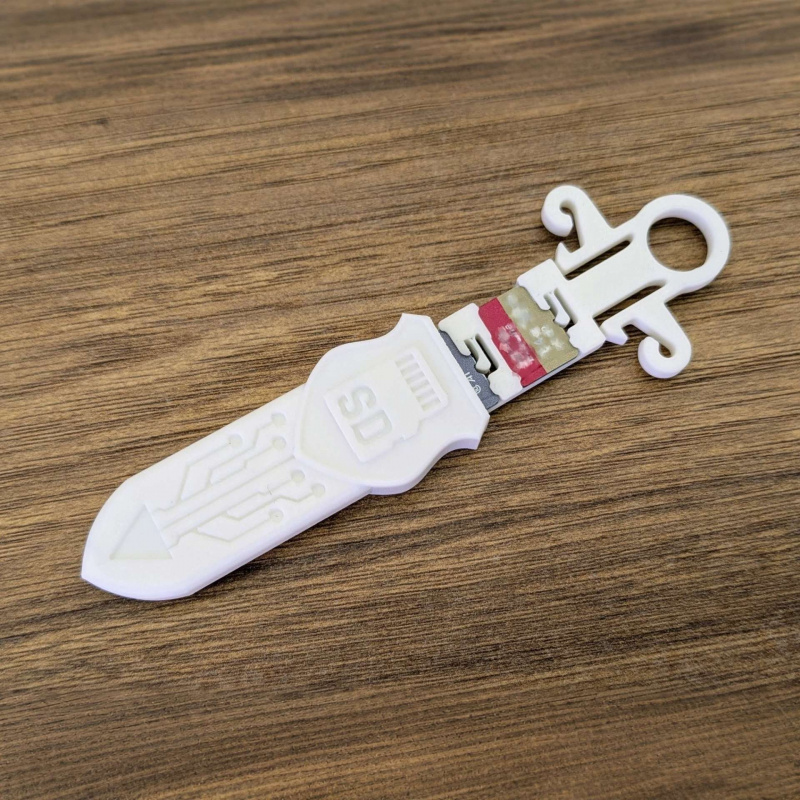 Sword Shaped SD Card Storage C - Tech Keychain Accessories ulasan dan harga