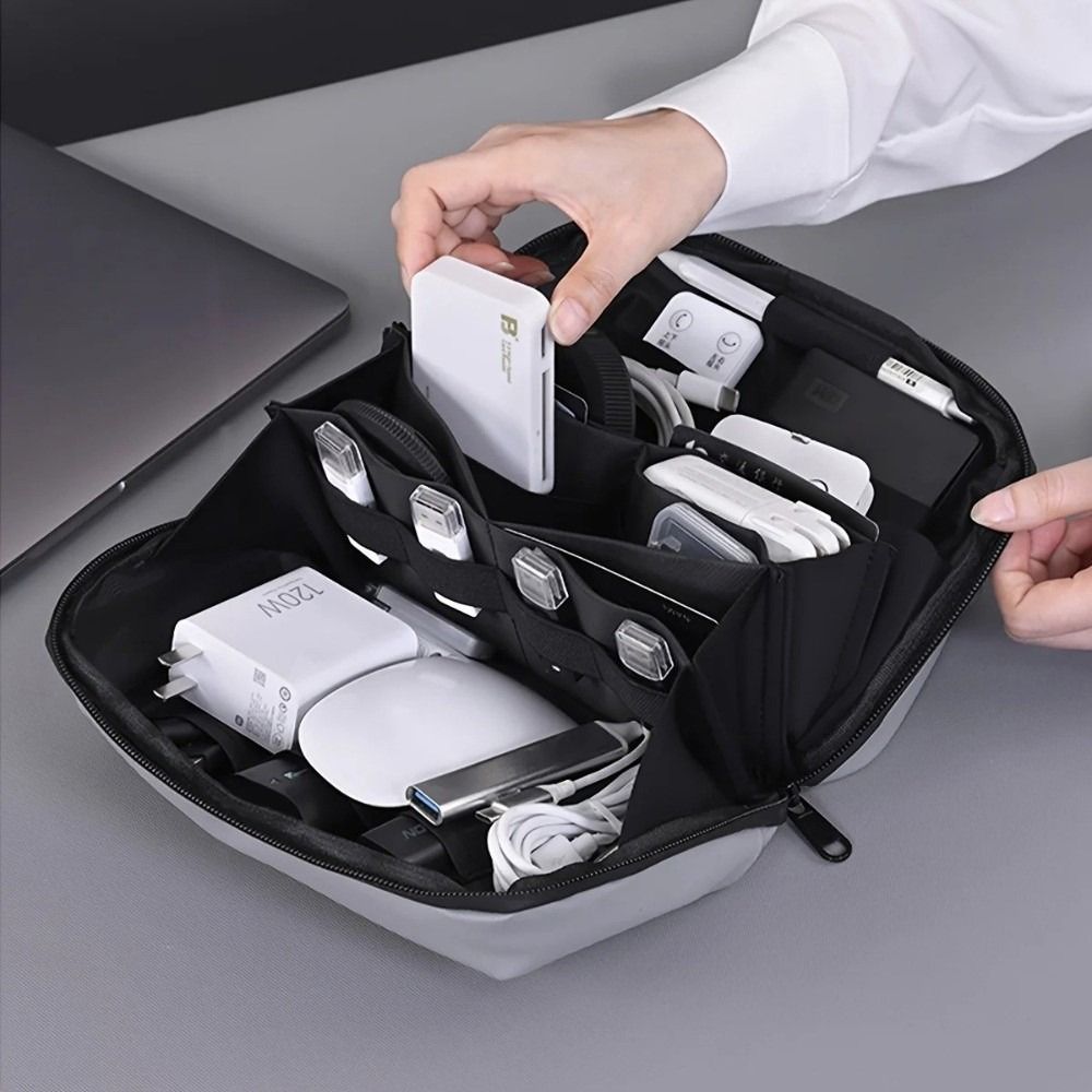 Portable Data Cable Storage Ba - Tech Accessories Travel Bag ulasan dan harga