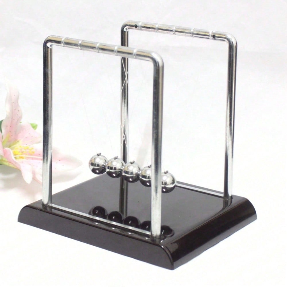 Black Metal Newton's Cradle Ba - Tech Accessories To Gift ulasan dan harga