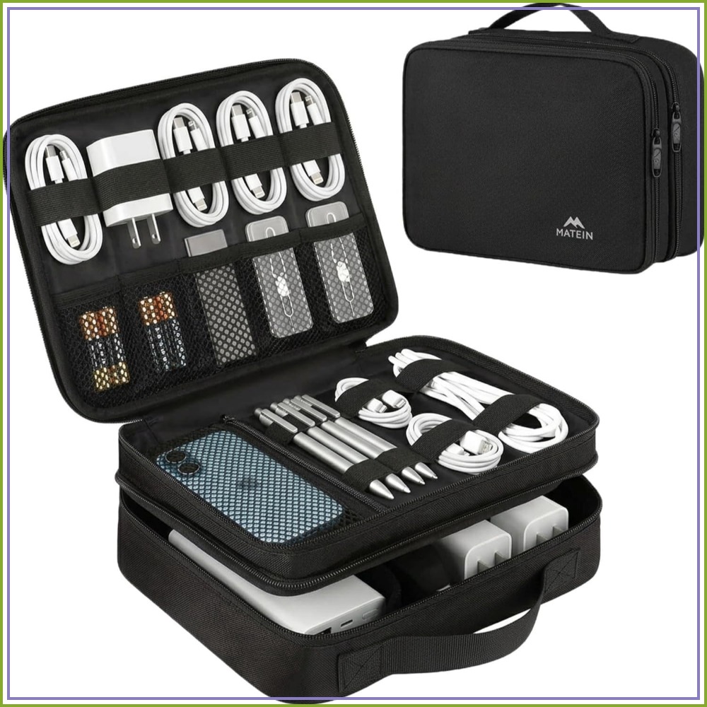Electronics Organizer Travel C - Travel Cable Organizer ulasan dan harga