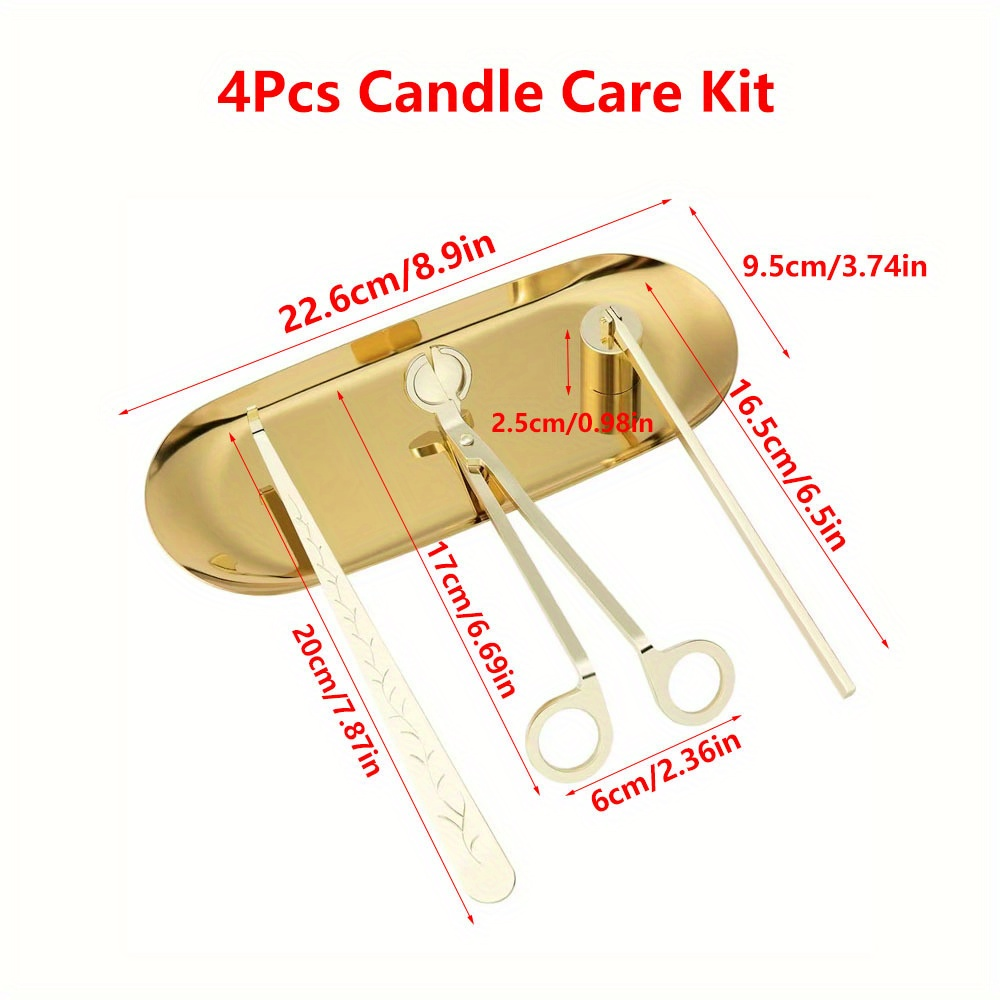 4pcs/set Luxury Candle Care Ki - Unique Tech Accessories ulasan dan harga