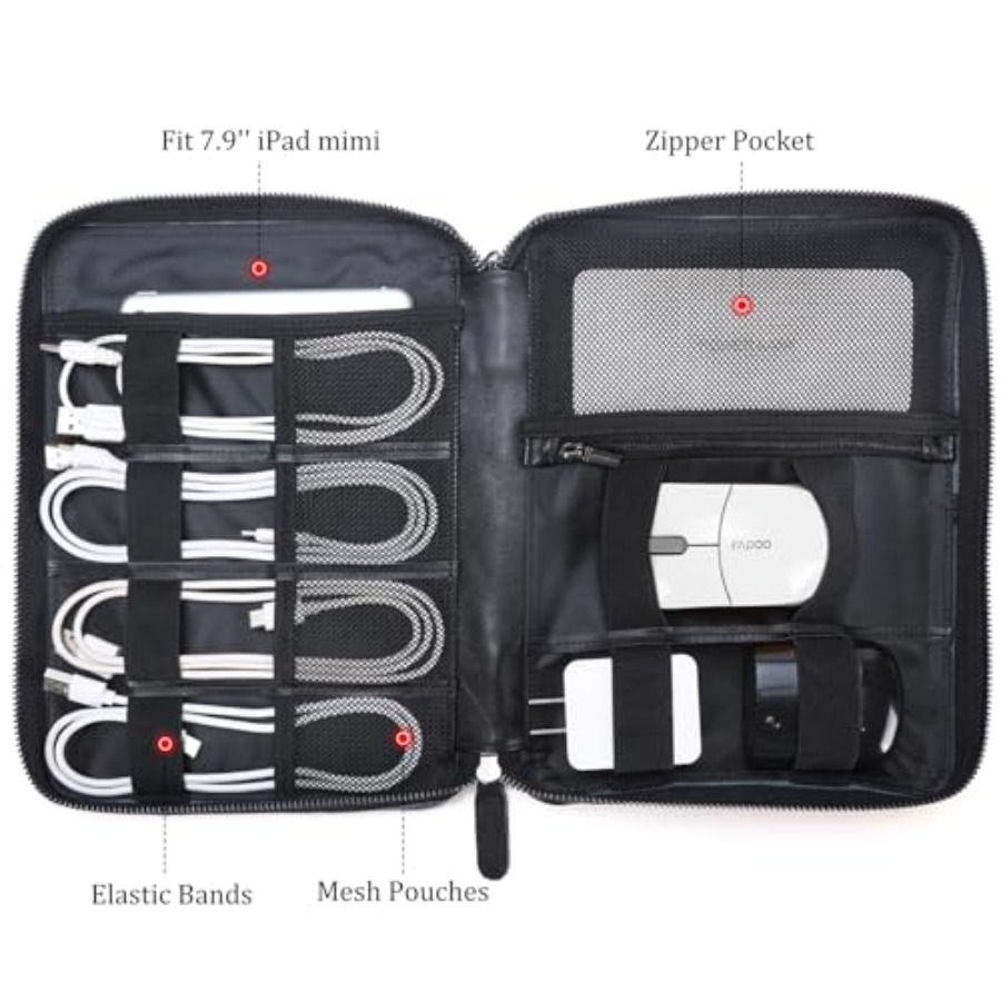 Polare Full Grain Leather Trav - Tech Accessories Travel Bag ulasan dan harga