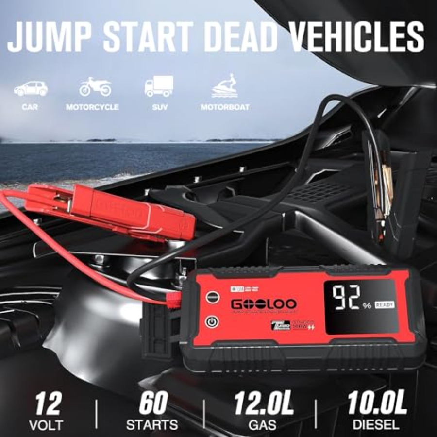 GOOLOO GT4000 Car Jump Starter - Accessories Tech Pack ulasan dan harga