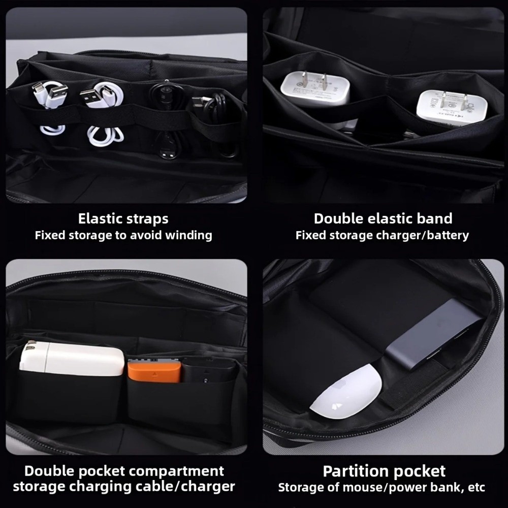 Portable Data Cable Storage Ba - Tech Accessories Travel Bag ulasan dan harga