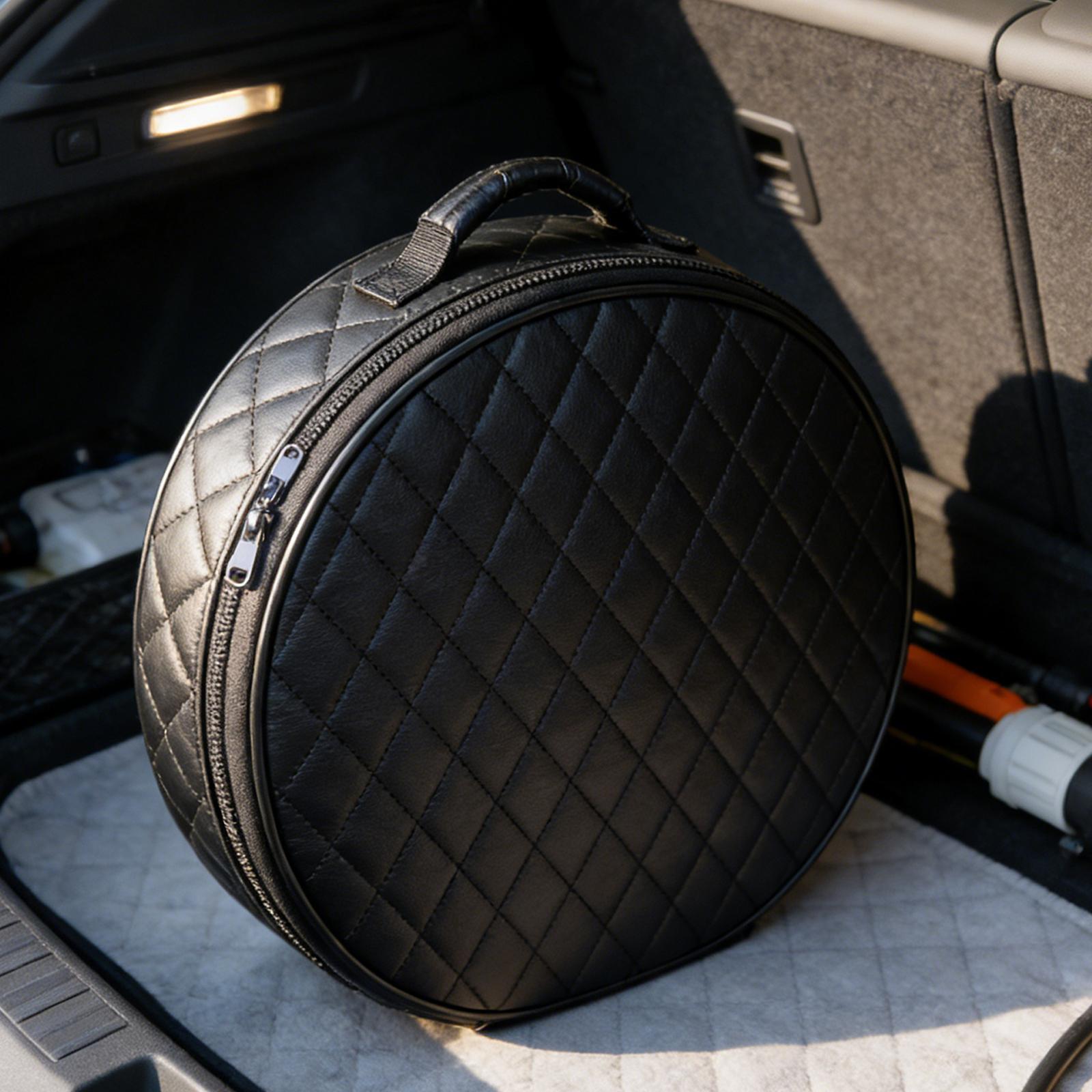 Car Charging Cable Bag PU Leat - Travel Cable Organizer ulasan dan harga