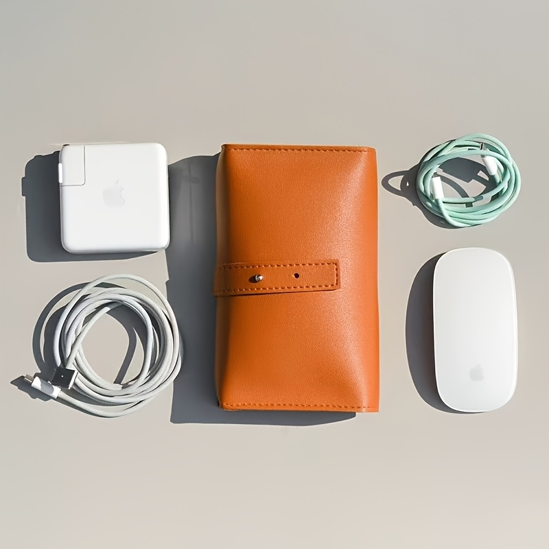 1pc PU Leather Multi-Compartme - Tech Accessories Storage ulasan dan harga