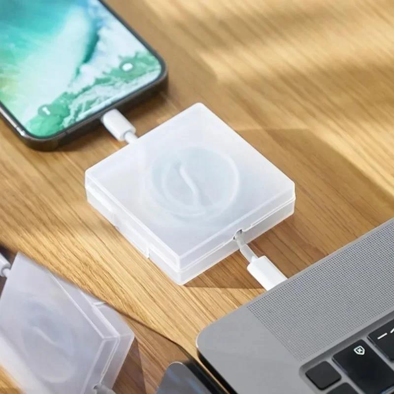 Rotatable Wire Winder Box Port - Travel Cable Organizer ulasan dan harga
