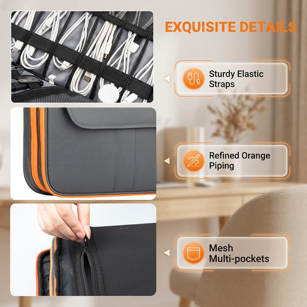 Large Capacity Tech Organizer  - Tech Accessories Storage ulasan dan harga