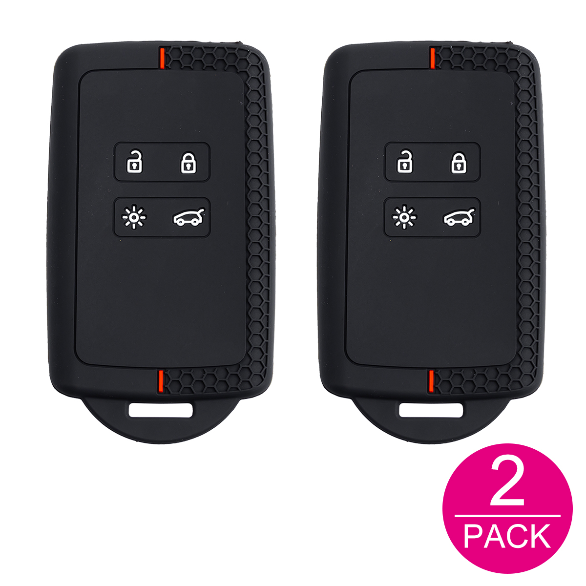 2x Silicone Car Key Fob Cover  - Tech Keychain Accessories ulasan dan harga