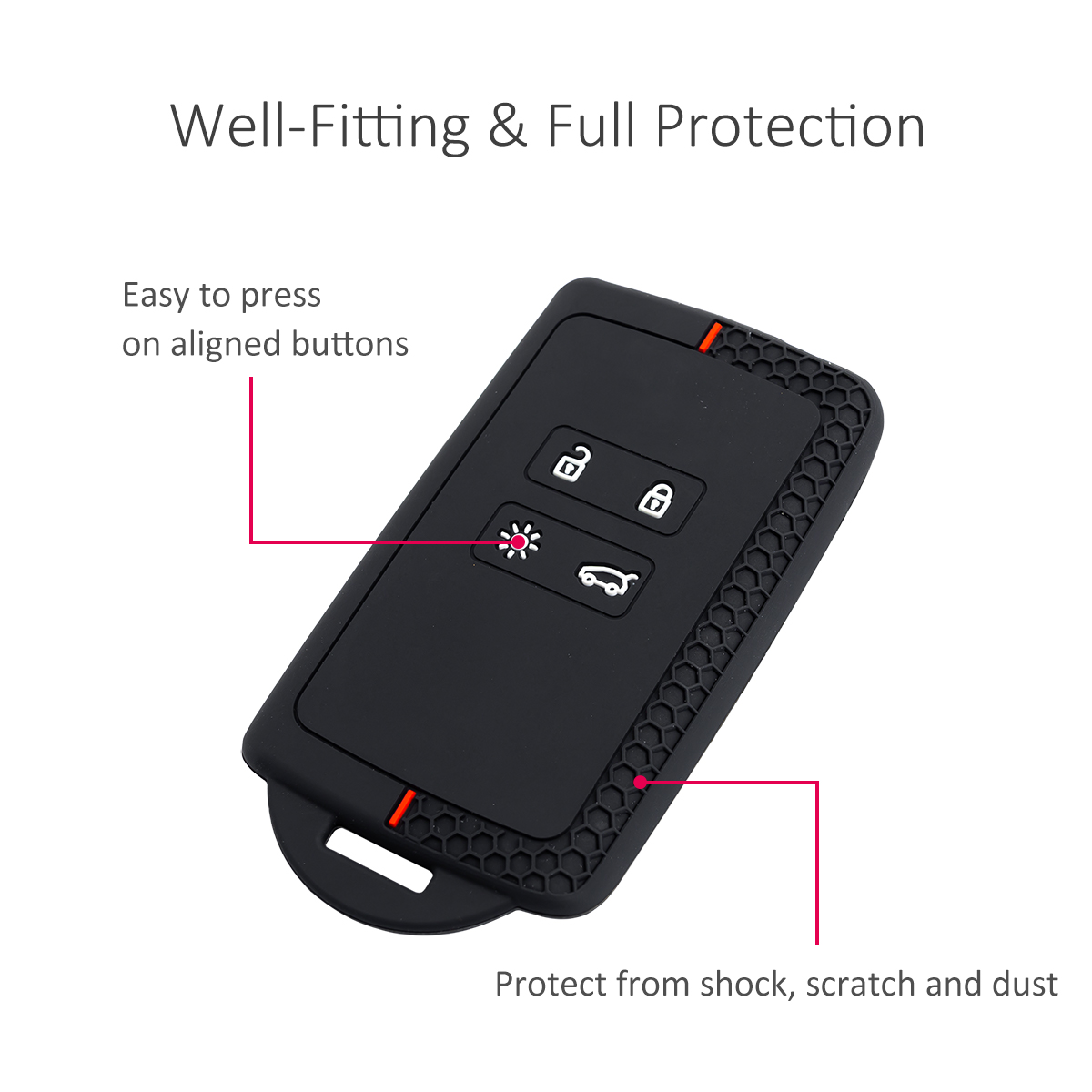 2x Silicone Car Key Fob Cover  - Tech Keychain Accessories ulasan dan harga