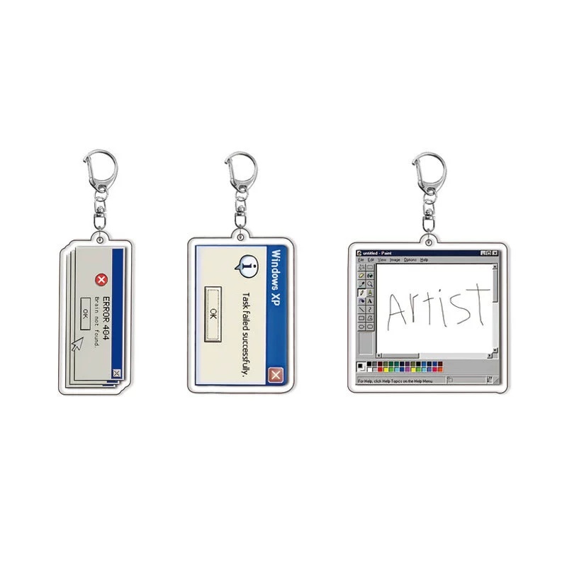 Access Denied Funny Meme Acryl - Tech Keychain Accessories ulasan dan harga
