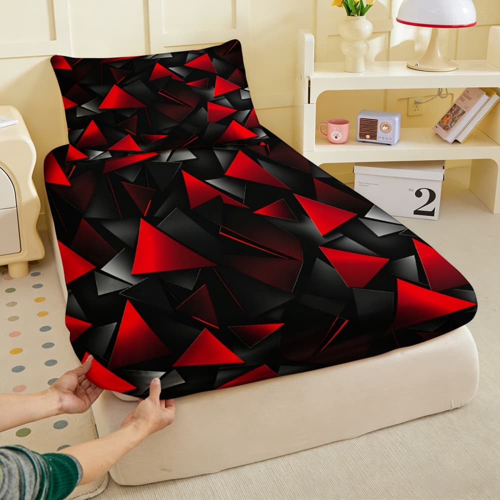 1pc Red Triangle Tech-Inspired - Tech Queen ulasan dan harga