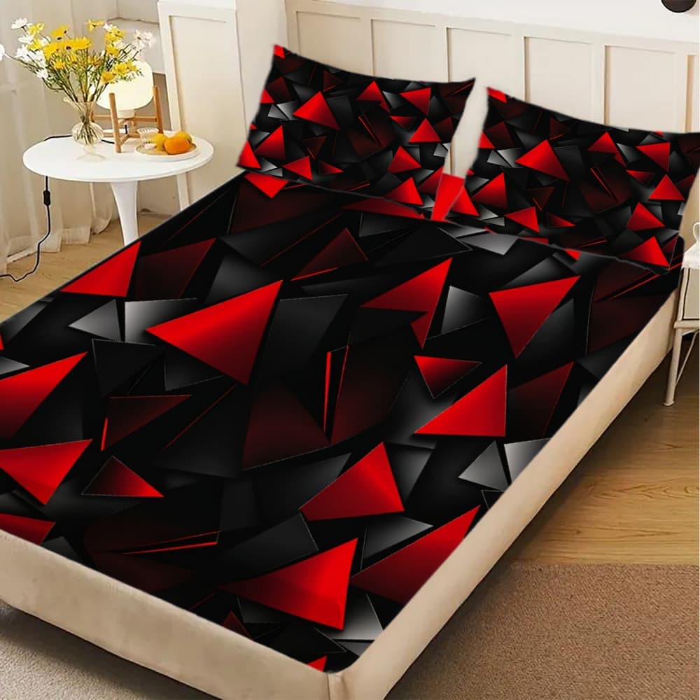 1pc Red Triangle Tech-Inspired - Tech Queen ulasan dan harga