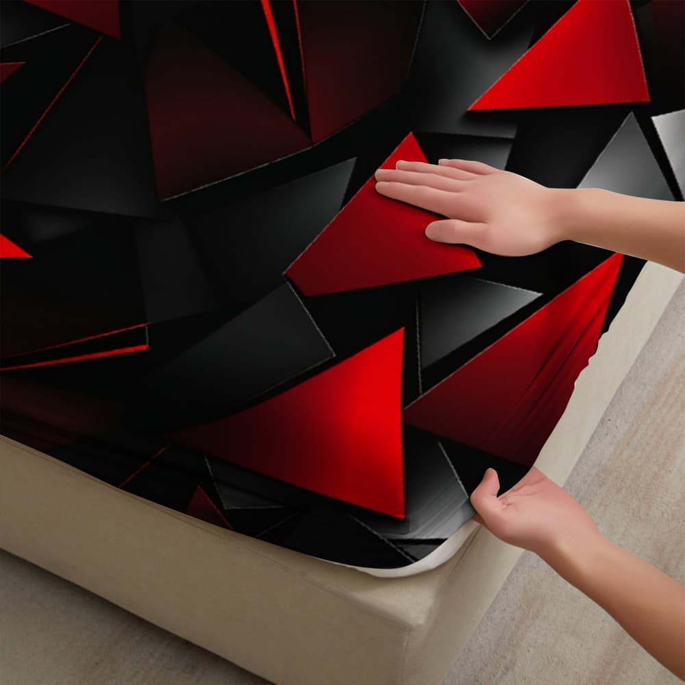 1pc Red Triangle Tech-Inspired - Tech Queen ulasan dan harga