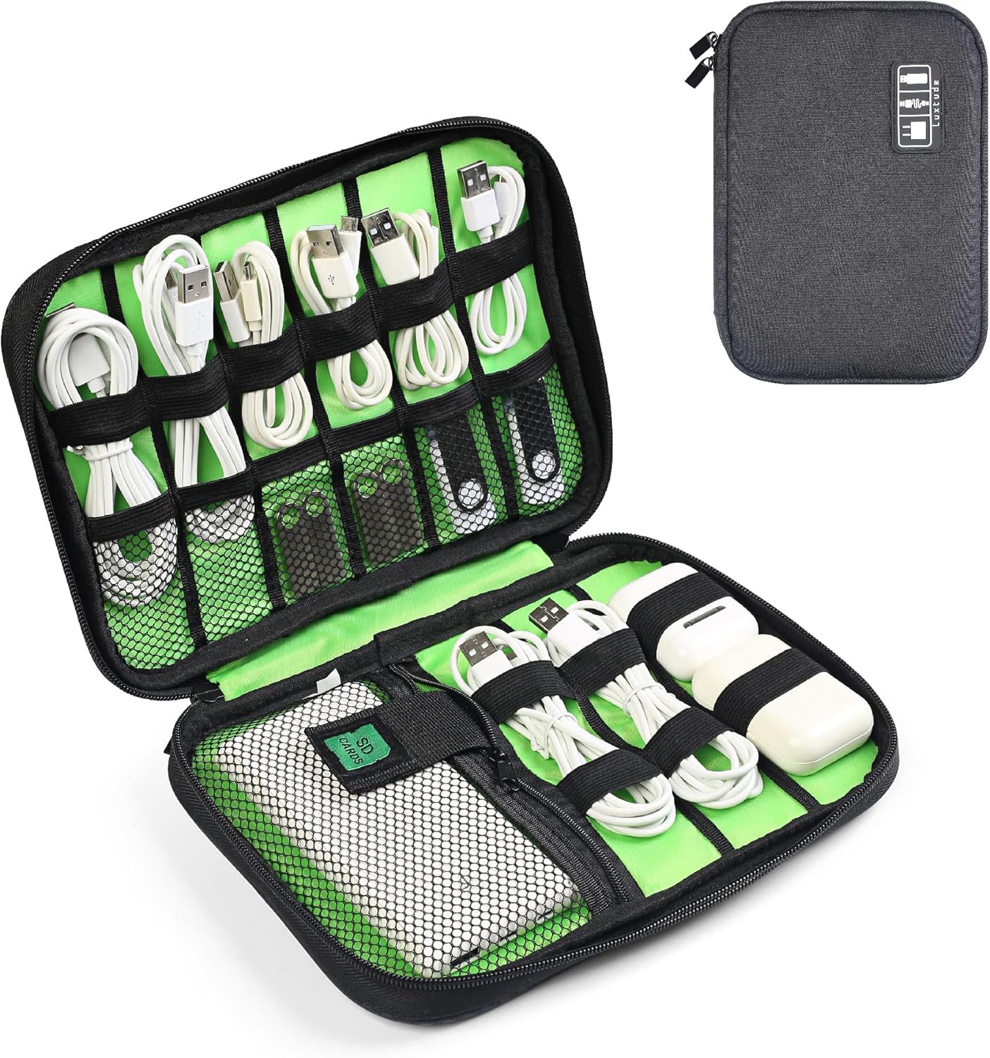 Travel Cable Organizer Bag, Fl - Tech Accessories Storage ulasan dan harga