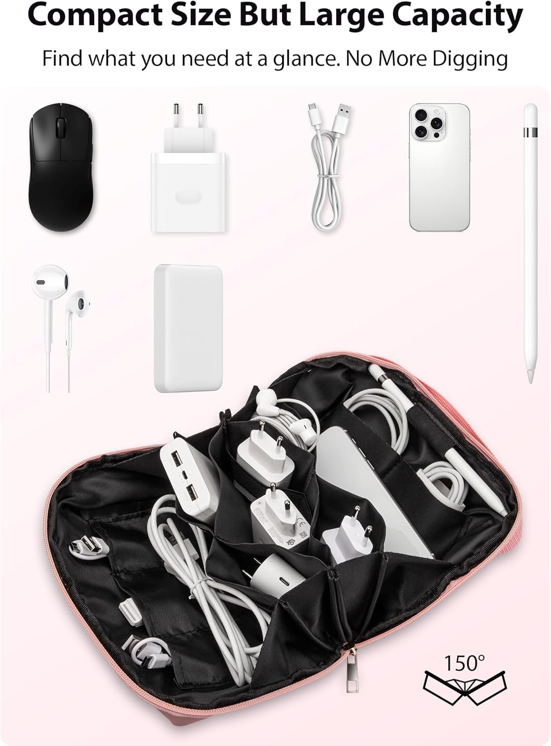 Large Capacity Backpack Organi - Tech Accessories Travel Bag ulasan dan harga