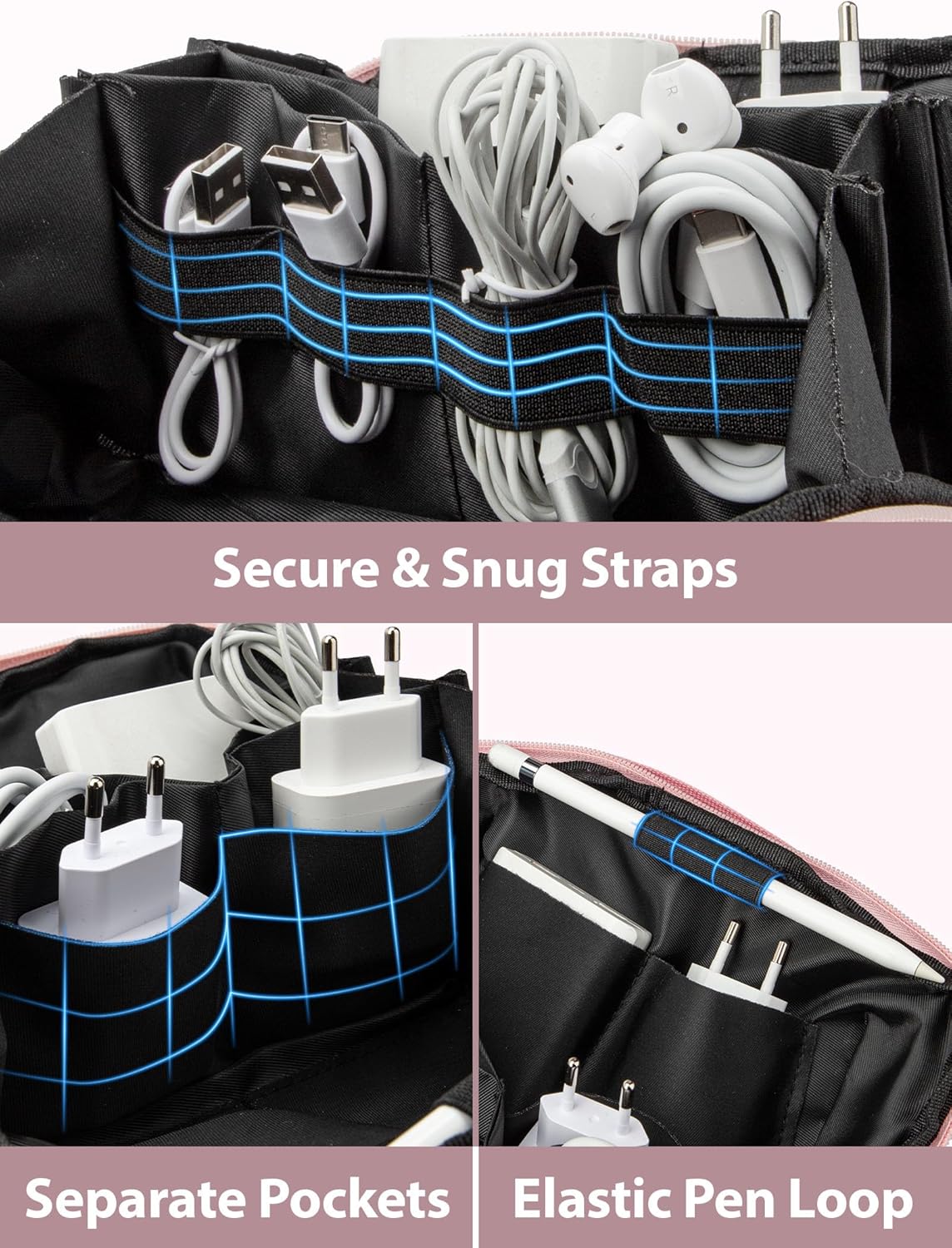 Large Capacity Backpack Organi - Tech Accessories Travel Bag ulasan dan harga
