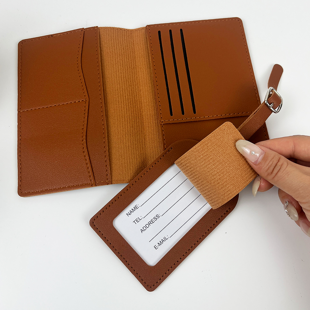 Customized name PU leather pas - Useful Tech Accessories ulasan dan harga